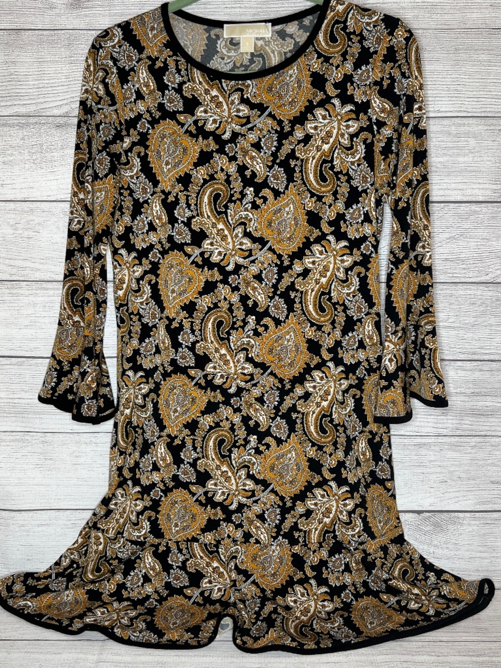 Michael Kors Paisley Print Flounce Dress [581]
